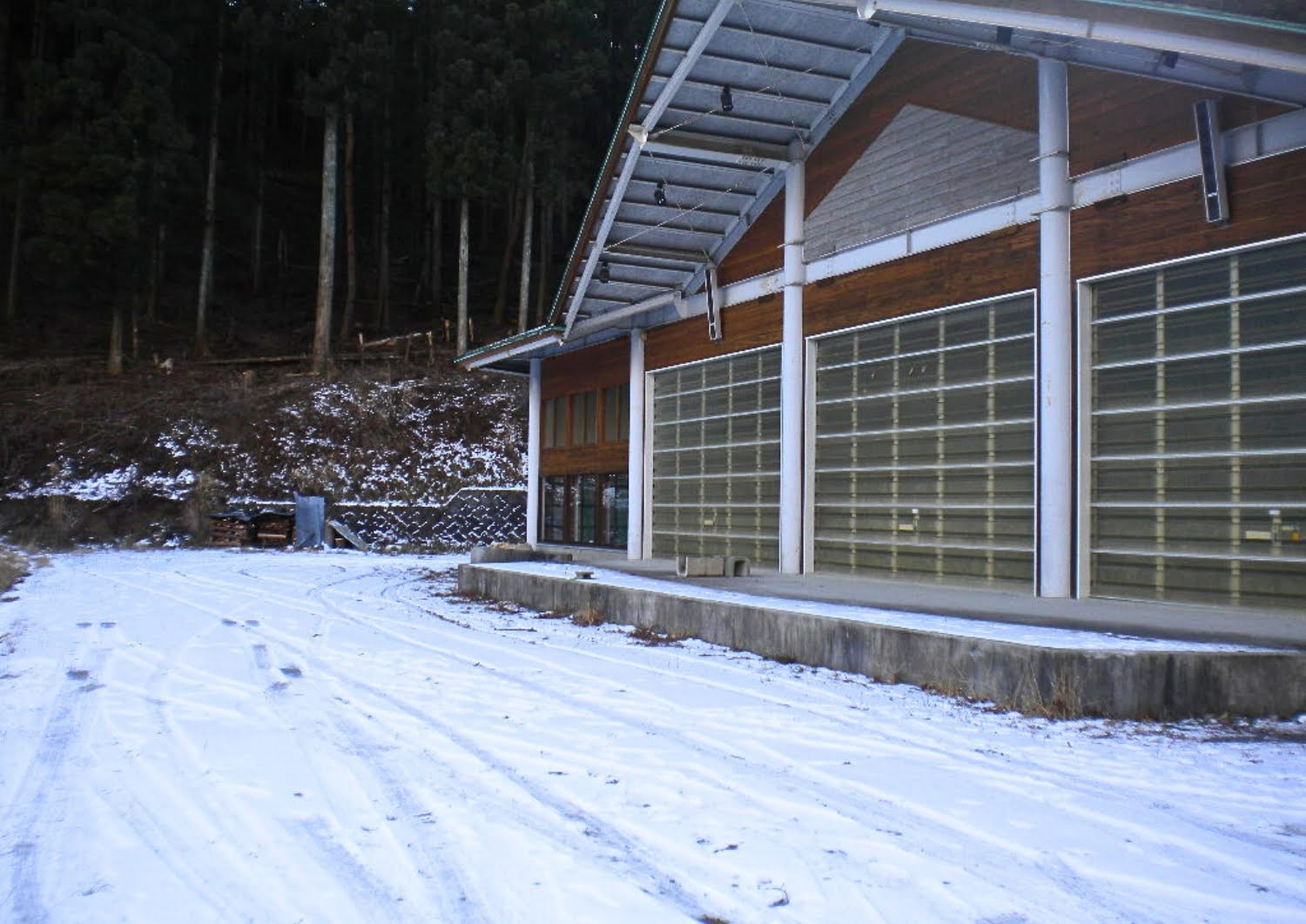 冬の倉渕村相間川温泉