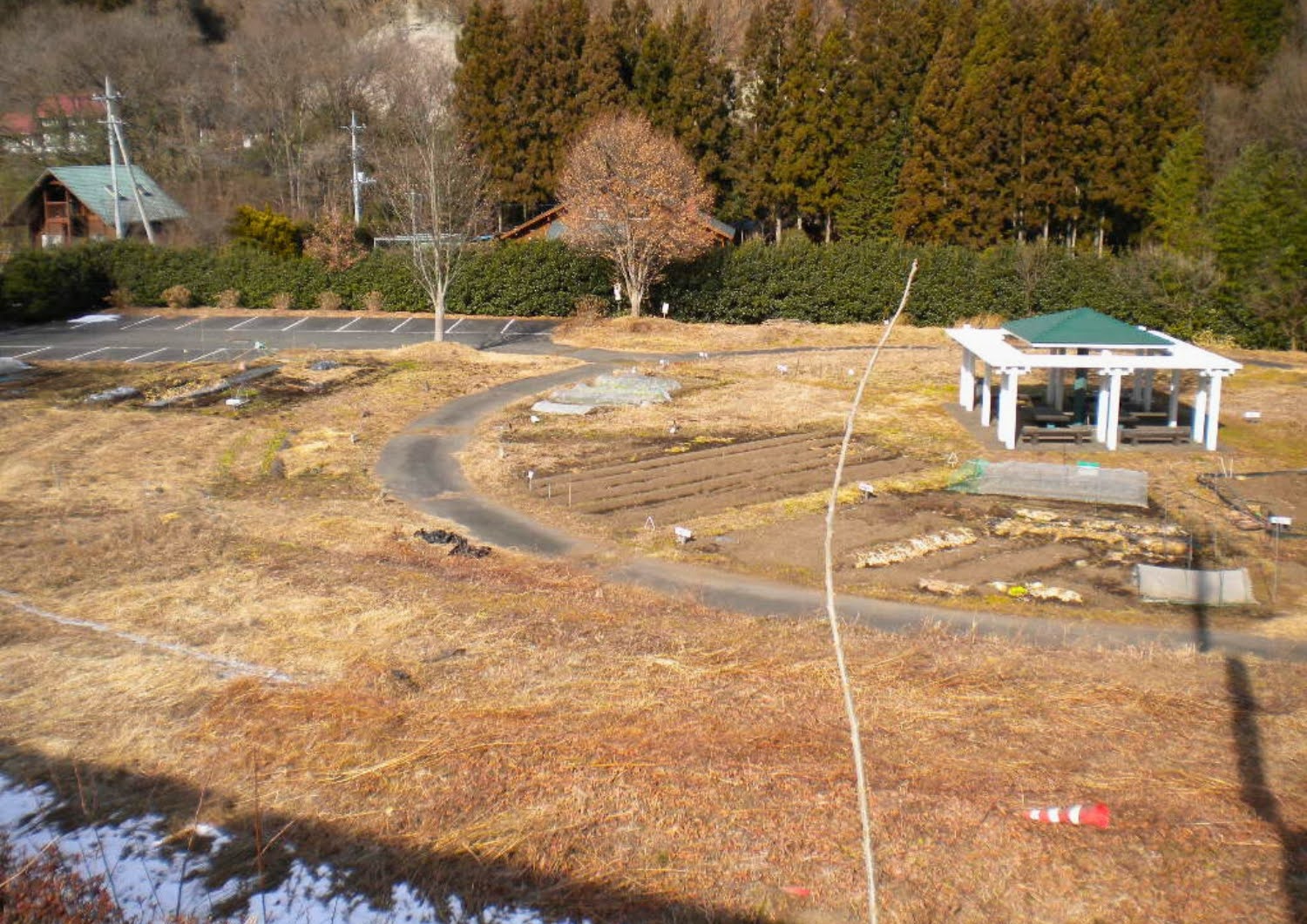 冬の倉渕村相間川温泉・クラインガルテン