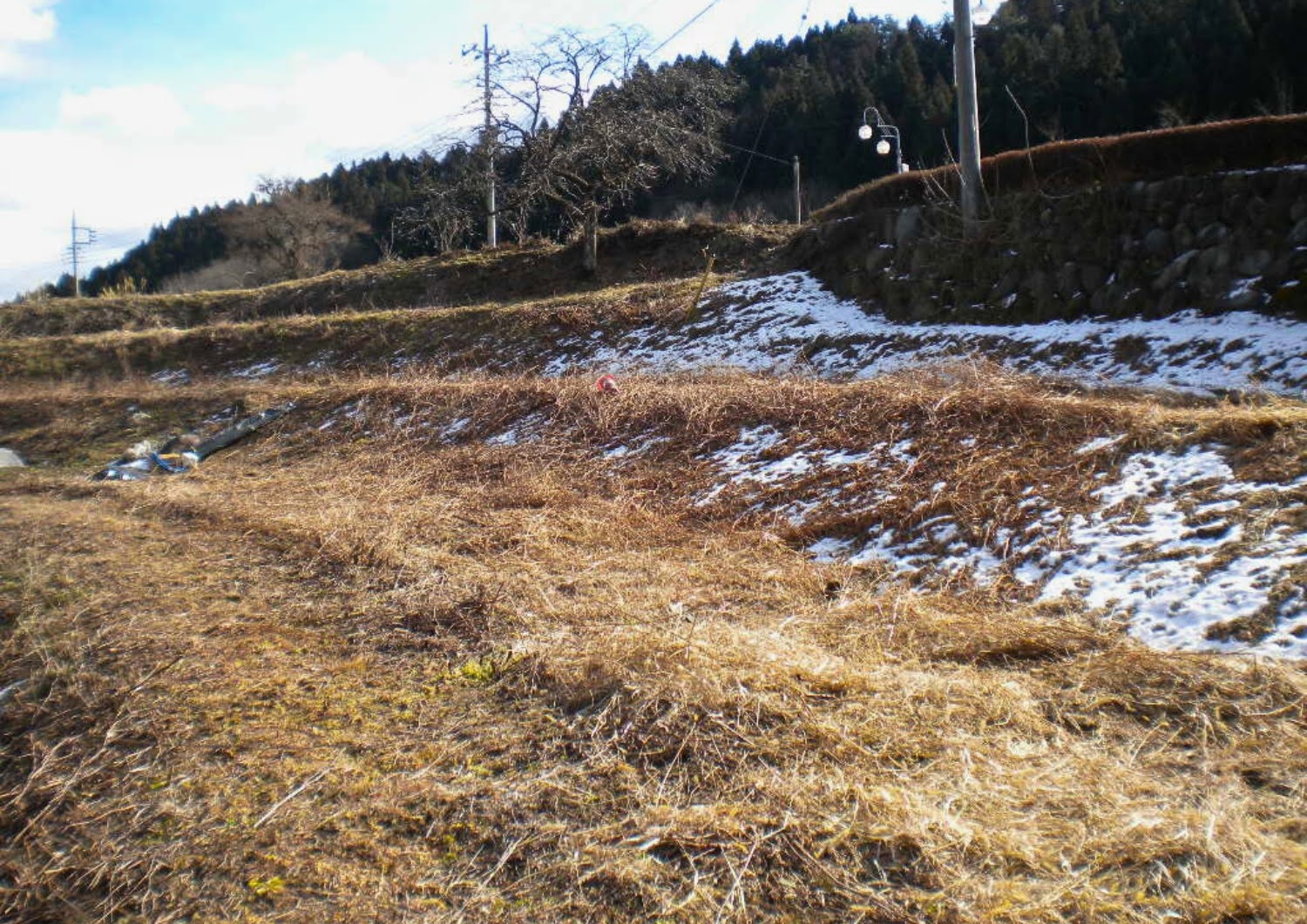 冬の倉渕村相間川温泉・クラインガルテン