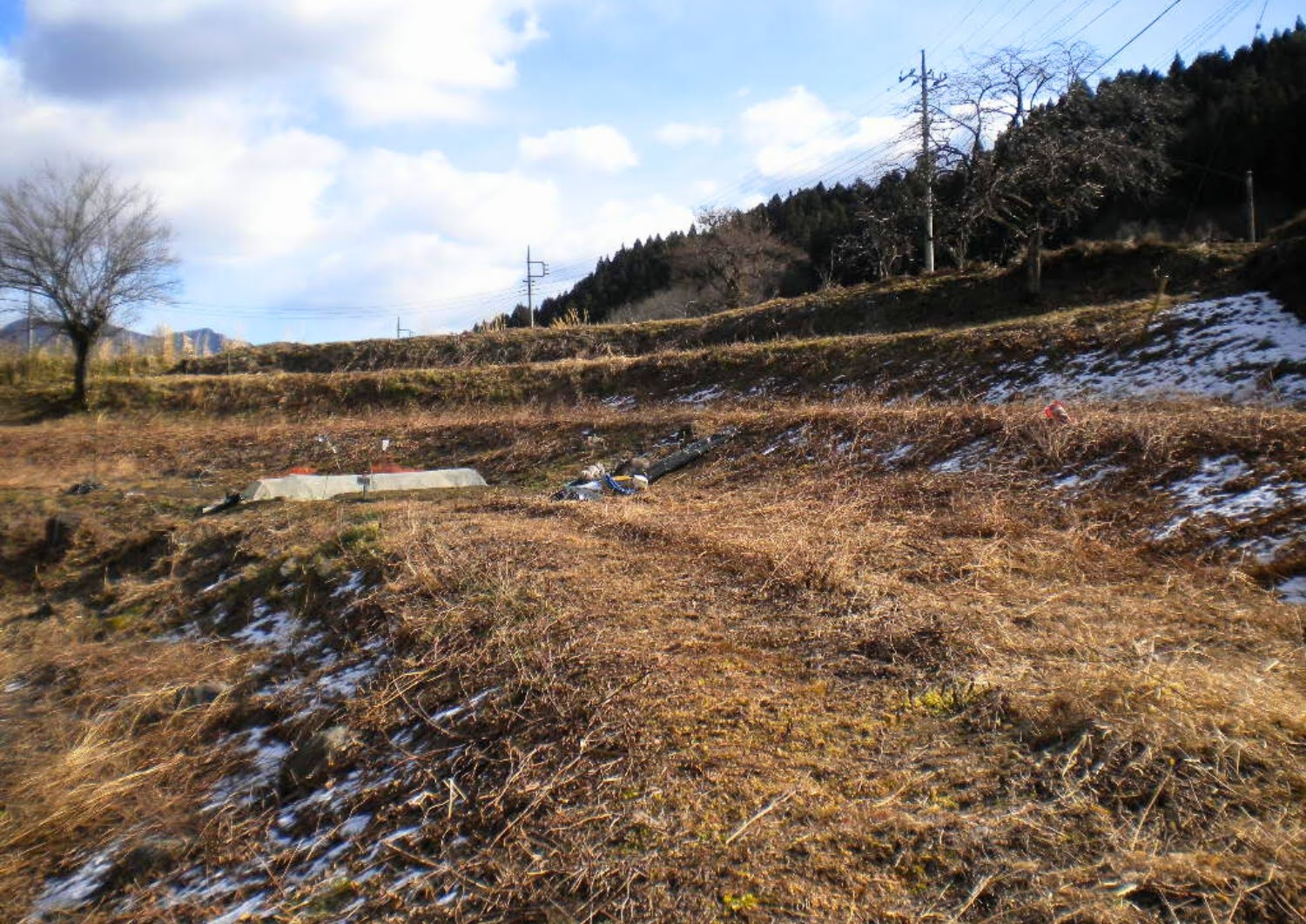 冬の倉渕村相間川温泉・クラインガルテン