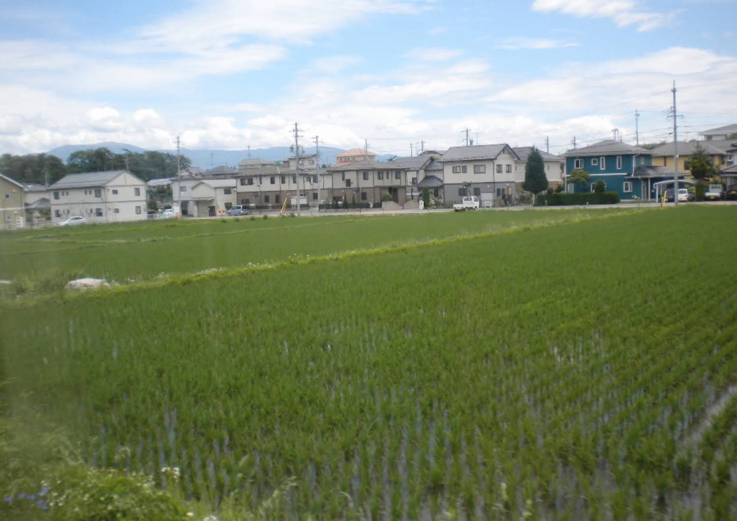 松本鉄道上高地線の車窓から